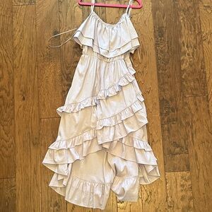 Ruffled Lilac Maxi Dress